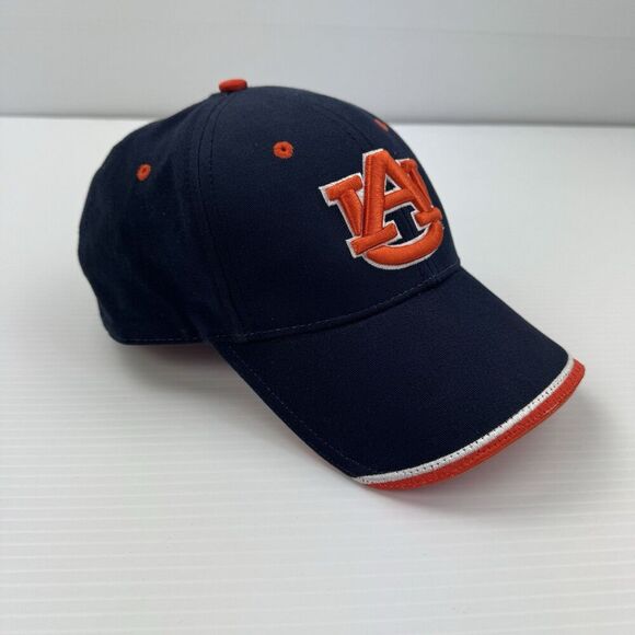 Auburn Tigers Hat The Game AU Logo Adjustable Navy Orange Cap One Size NCAA - Picture 7 of 9